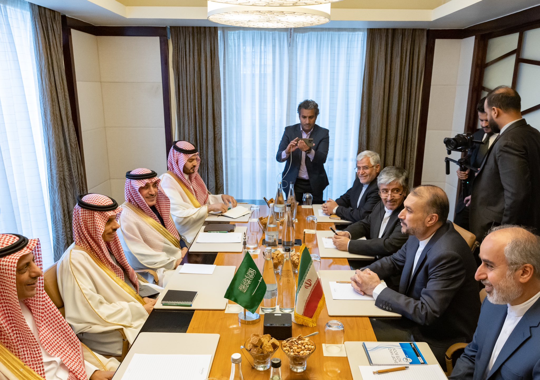 خلال لقاء وزيري خارجية الممكلة وإيران