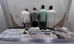 القبض على 4 أشخاص لترويجهم مواد مخدرة بمنطقة جازان