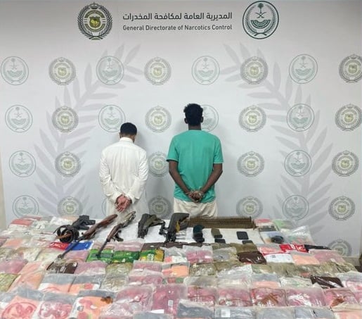 إحباط تهريب 122 كيلوجرامًا من الحشيش بالتنسيق مع حرس الحدود في جازان