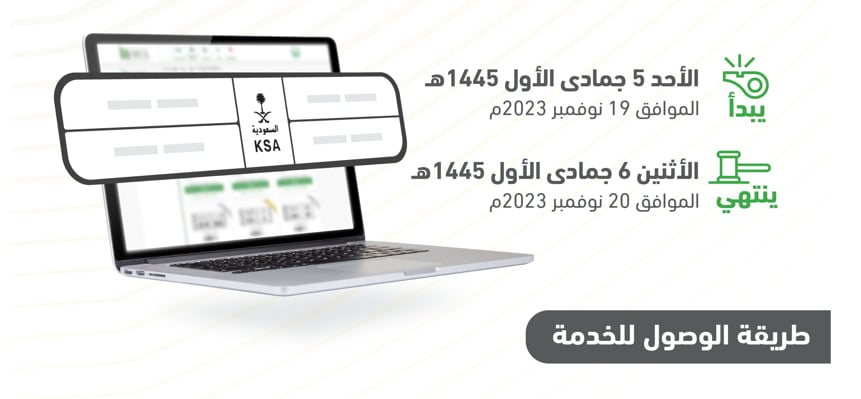 اليوم.. طرح مزاد اللوحات الإلكتروني عبر منصة أبشر 