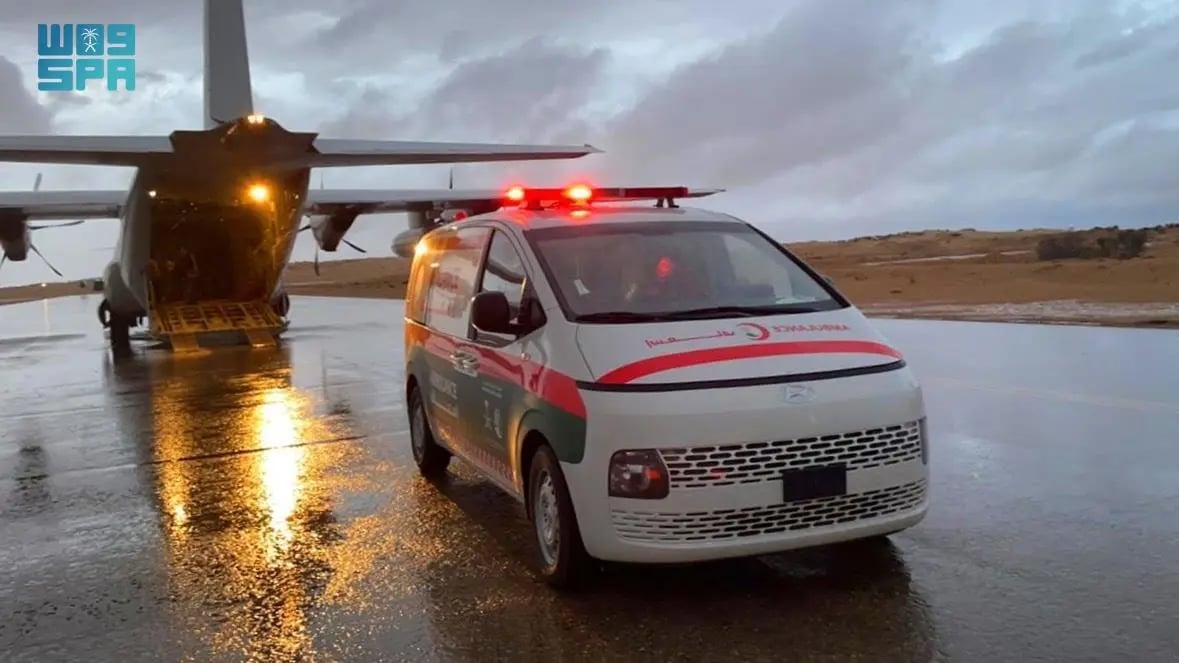 وصول الطائرة الإغاثية السعودية الـ 14 لمطار العريش لمساعدة الشعب الفلسطيني