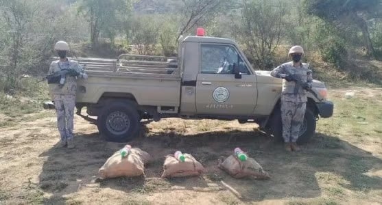 إحباط تهريب 23 كيلوجرامًا من الحشيش المخدر في عسير 