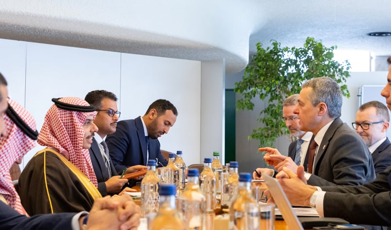 وزير الخارجية ونظيره السويسري يبحثان جهود تعزيز الأمن والسلم الدوليين