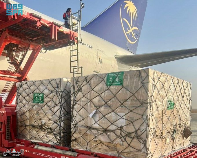 تحمل 80 طنًا من المساعدات.. مغادرة الطائرة الإغاثية السعودية التاسعة للشعب الأوكراني