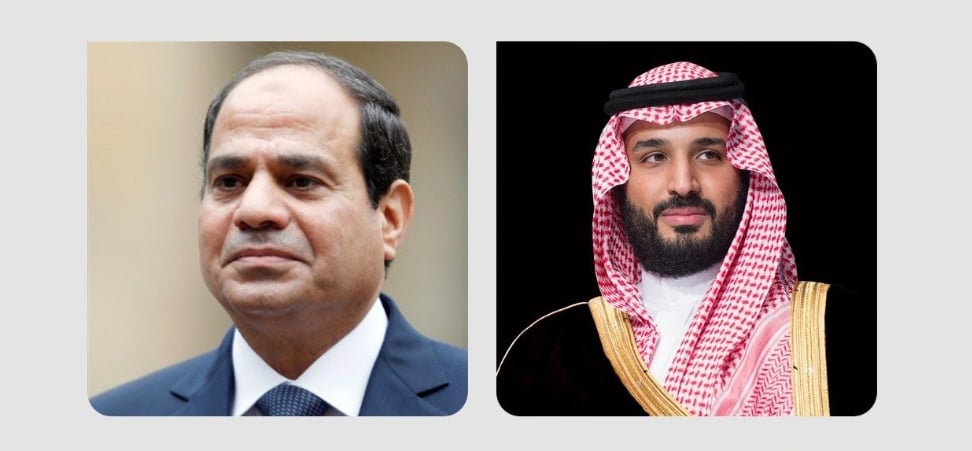 الرئيس المصري يهنئ سمو ولي العهد بمناسبة ذكرى يوم التأسيس
