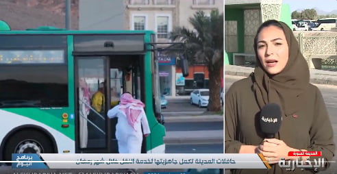 200 حافلة لنقل الأفراد في المدينة المنورة خلال شهر رمضان