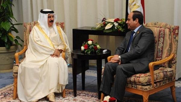 الرئيس المصري يبحث جهود وقف إطلاق النار في غزة مع ملك البحرين