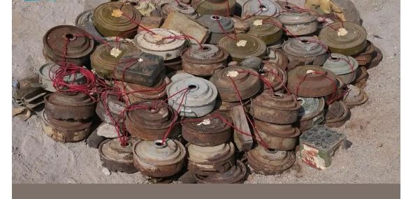 خلال أسبوع.. «مسام» ينتزع 1.375 لغماً في اليمن 
