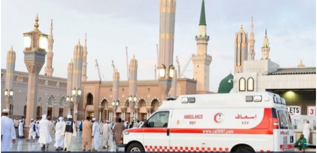 الهلال الأحمر ينجح في إعادة النبض لمريض خمسيني بالمسجد النبوي