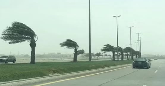 «الأرصاد» ينبّه من رياح نشطة على منطقة الحدود الشمالية