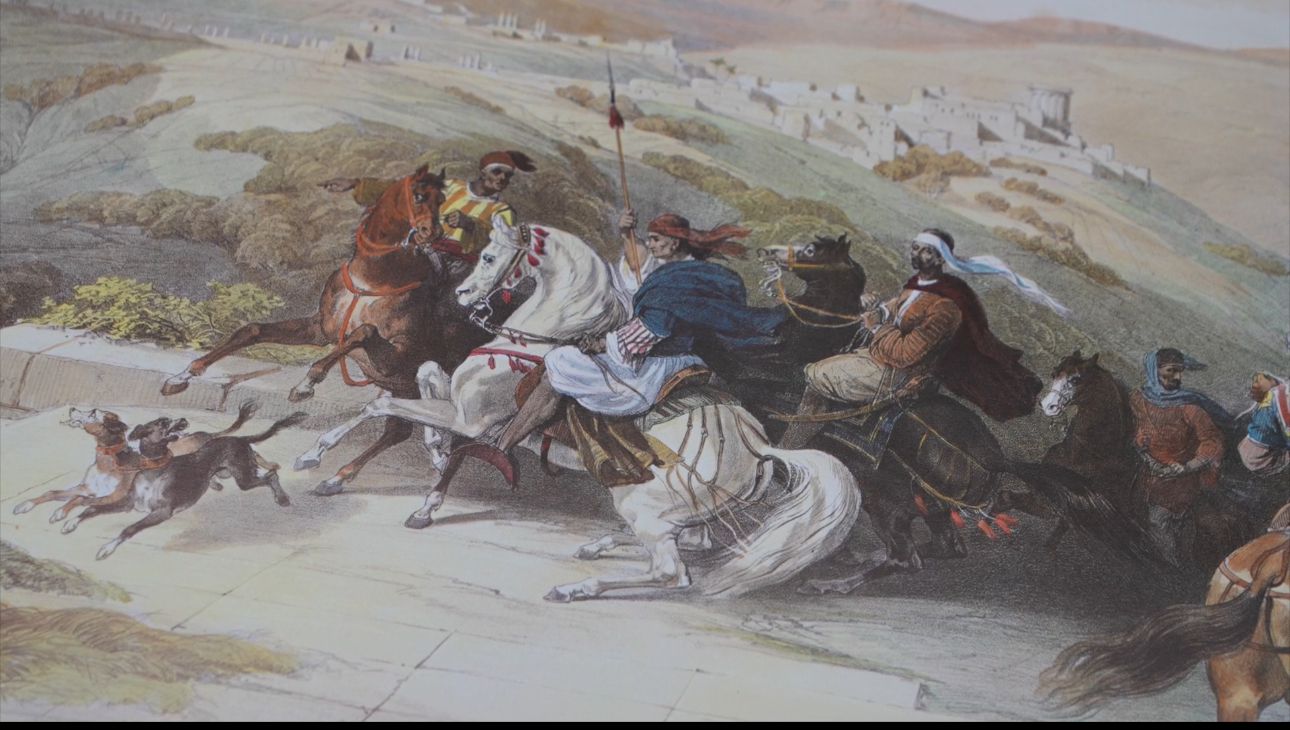 مكتبة الملك عبدالعزيز العامة تكشف عن كتاب يتضمن 28 لوحة عالمية عن الخيول العربية في ألمانيا قبل 178 عامًا