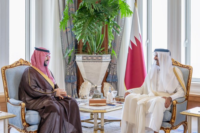  بتوجيه القيادة.. وزير الدفاع يلتقي أمير قطر ويبحثان  دعم الأمن والاستقرار بالمنطقة