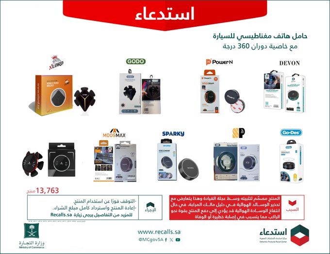  استدعاء أكثر من 13 ألف حامل هاتف