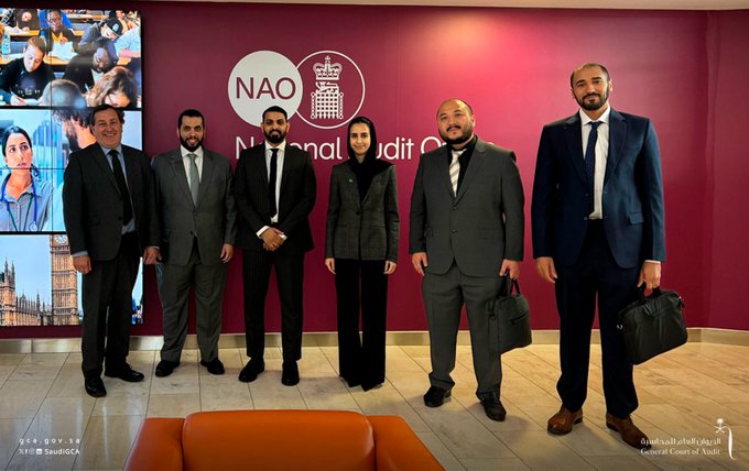 الديوان العام للمحاسبة يبحث التعاون مع مكتب المراجعة الوطني بالمملكة المتحدة