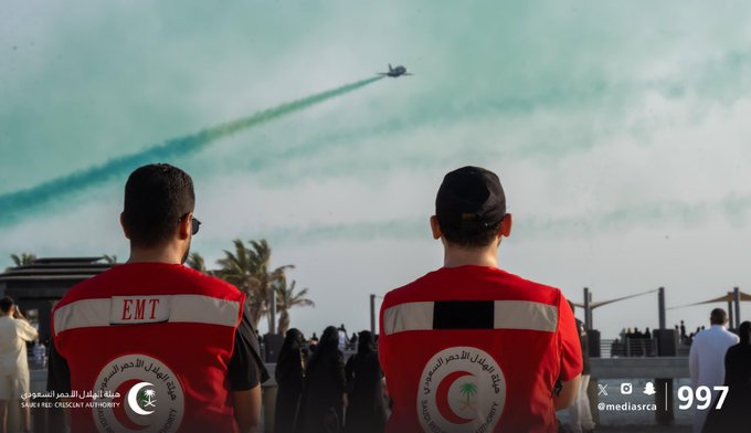  بـ 768 فرقة.. «الهلال الأحمر» يكمل الاستعدادات لتقديم خدماته في احتفالات اليوم الوطني الـ 94