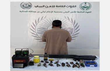 القبض على مخالف في محمية الإمام تركي بن عبدالله الملكية