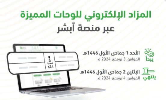 «المرور»: طرح مزاد اللوحات الإلكتروني غدًا الأحد