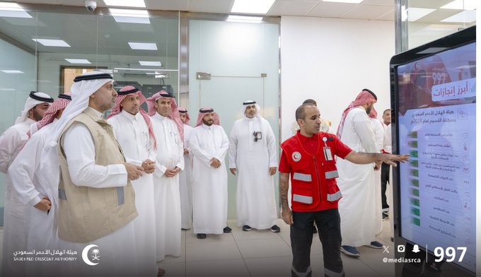 وزير الصحة يزور فرع الهلال الأحمر السعودي بالقصيم