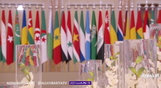 علم المملكة يتوسط أعلام الدول المشاركة في القمة العربية والإسلامية (فيديو)