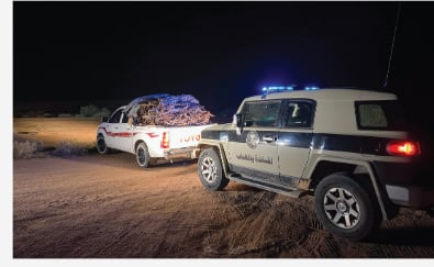  ضبط مواطن بحوزته حطب محلي معروض للبيع في منطقة حائل