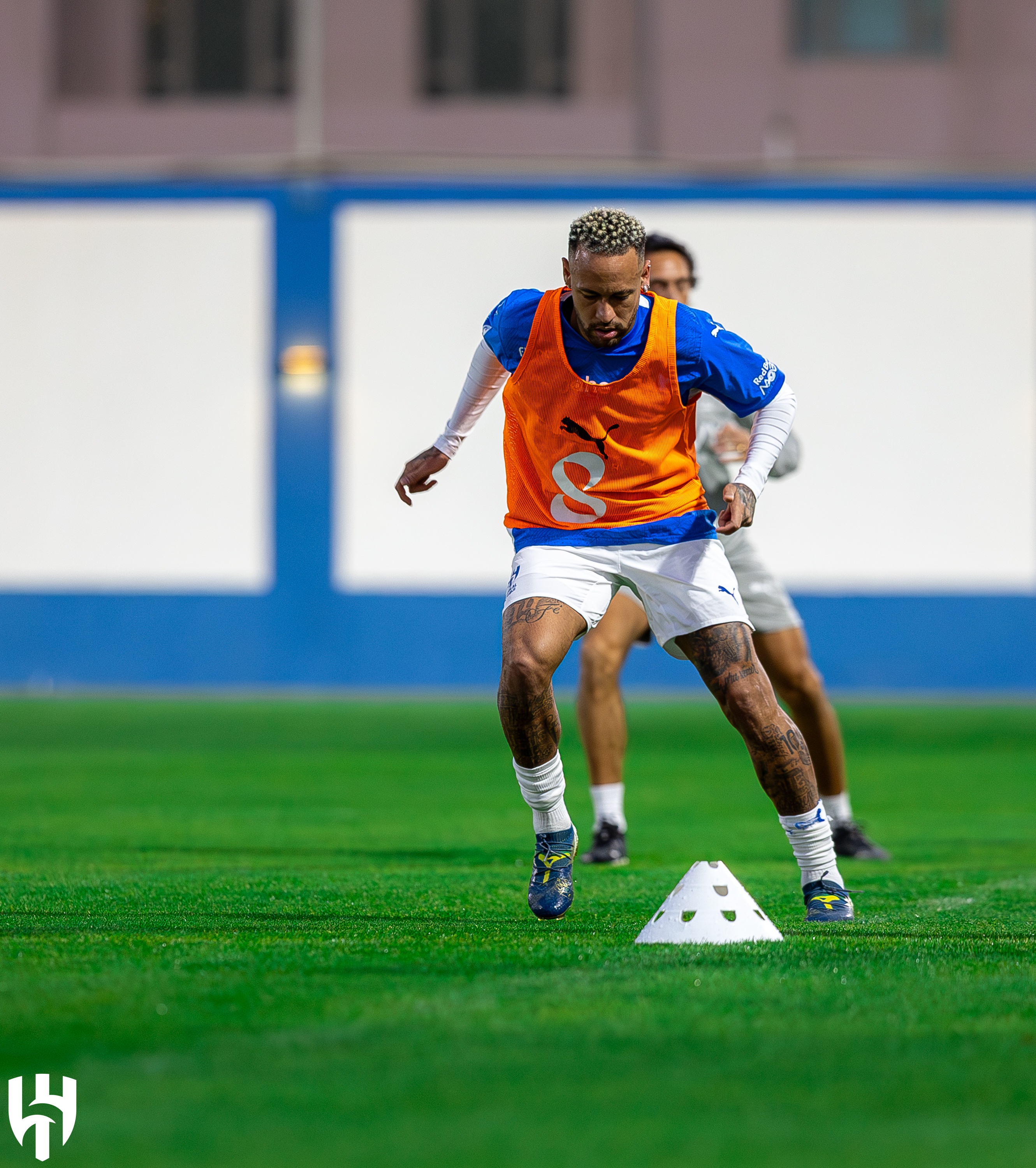 إصابة نيمار في مباراة الهلال والفيحاء التجريبية