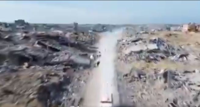 فيديو متداول يظهر حجم الدمار بمنطقة رفح جراء الحرب في قطاع غزة