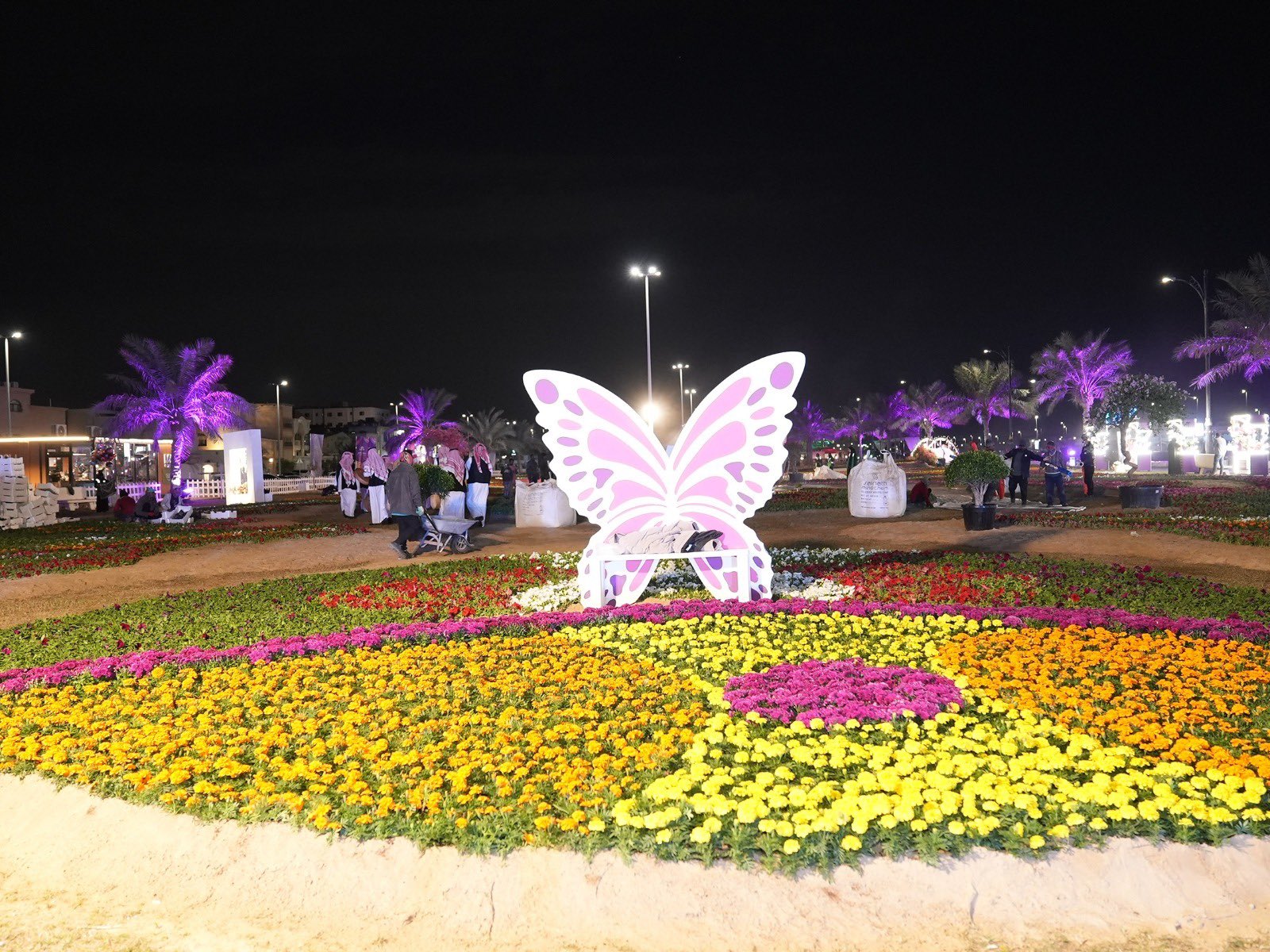 أكثر من 80 ألف زائرٍ في مهرجان الزهور الرابع بالواجهة البحرية بالقطيف