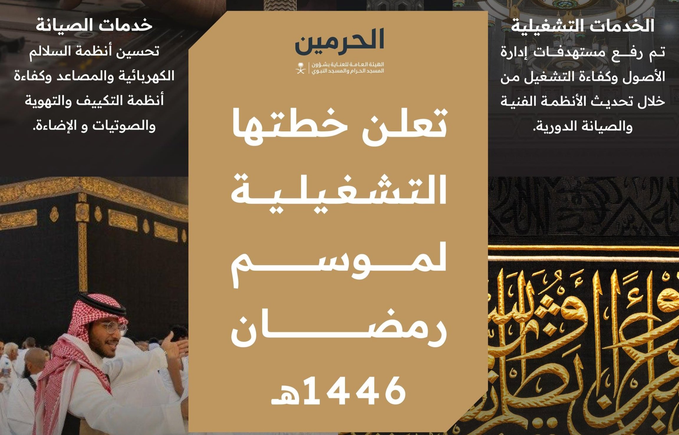 بمنظومة تشغيلية متكاملة.. هيئة العناية بشؤون الحرمين تكمل استعدادتها لشهر رمضان 