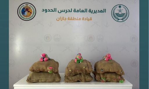 إحباط تهريب 120 كيلوجرامًا من نبات القات بمنطقة جازان