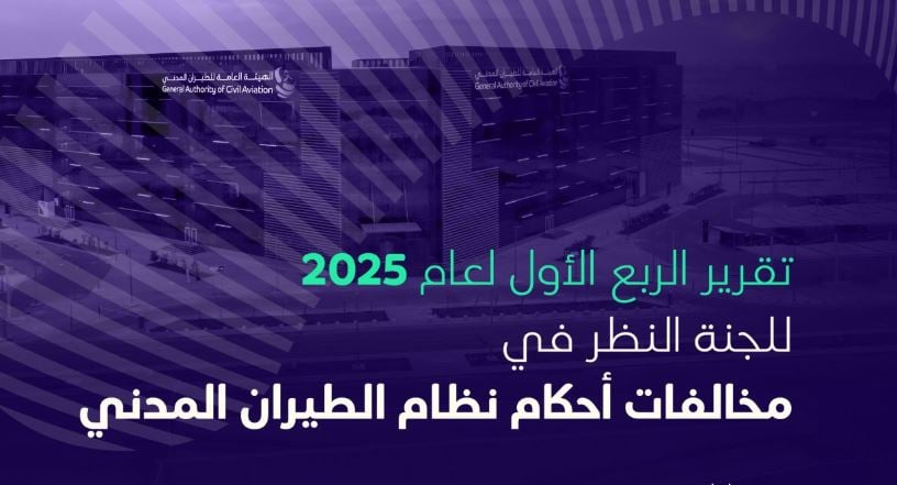 هيئة الطيران المدني تُصدر غرامات بقيمة 3.8 مليون ريال خلال الربع الأول من 2025