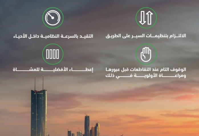 المرور: 4 تنبيهات لقيادة السيارات بالأحياء السكنية