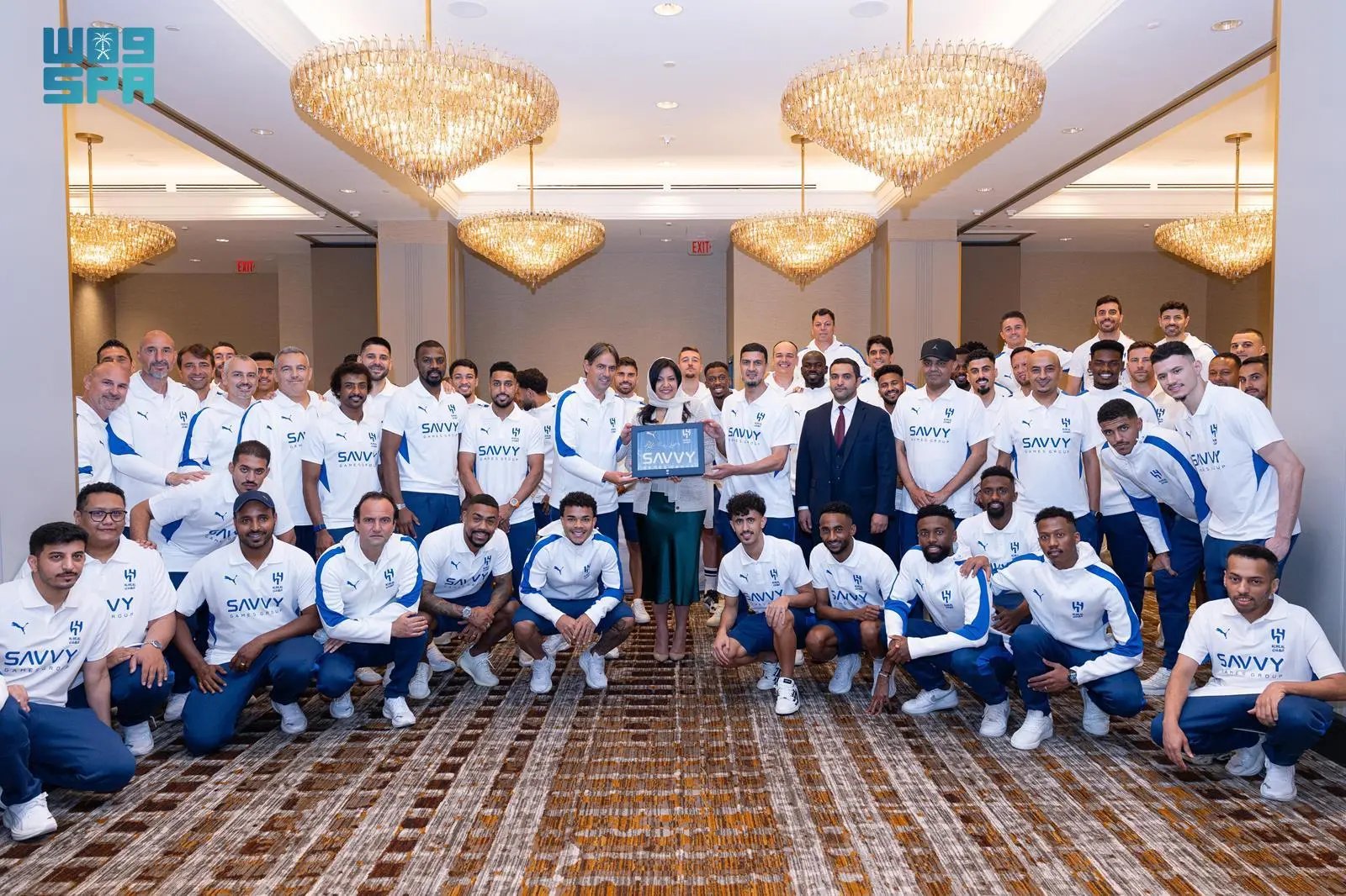 سفيرة المملكة لدى الولايات المتحدة الأمريكية تلتقي بعثة الهلال