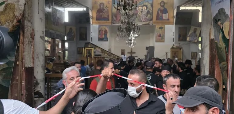 سوريا: تنظيم داعش يقف وراء الهجوم على كنيسة  مار إلياس بدمشق