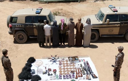 القبض على 7 أشخاص لارتكابهم مخالفة الصيد دون ترخيص في محمية الملك سلمان الملكية