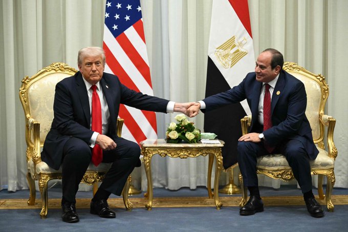 «ترامب»: أعتقد أن إيران ستلتحق بركب السلام.. و«السيسي» يعقب: كنت متأكدًا أنك الوحيد القادر على إنهاء أزمة غزة