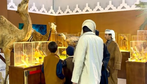 جناح إمارة القصيم في «واحة الأمن» يقدّم استشارات بيطرية لملاك الإبل