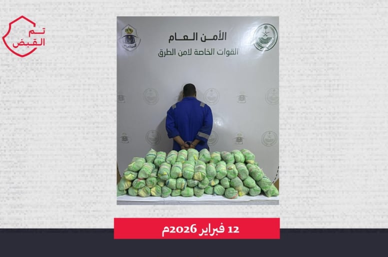 القبض على مقيم مصري لترويجه 41 كيلوجرامًا من نبات القات المخدر