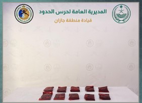 حرس الحدود بجازان يحبط تهريب 11 كيلوجرامًا من مادة الحشيش المخدر