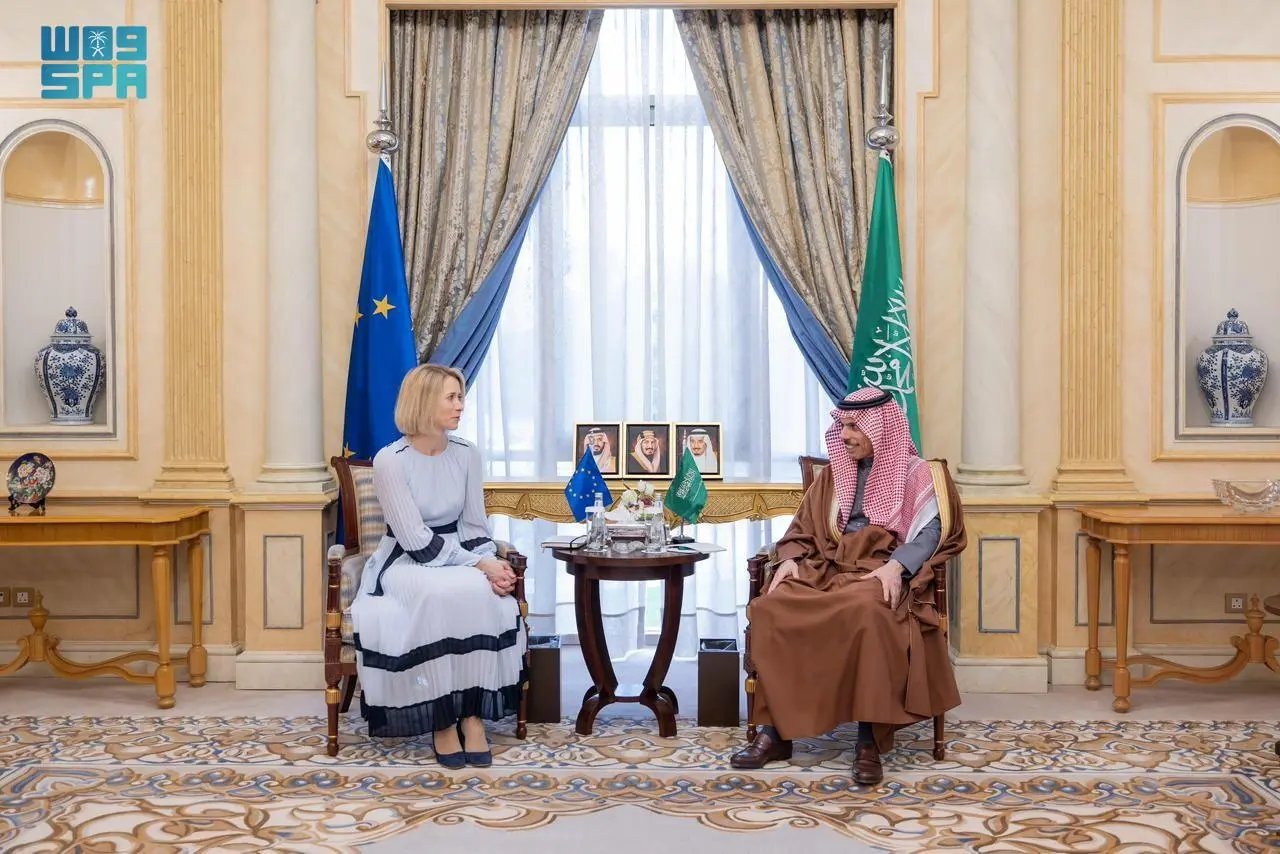 «بن فرحان» يستقبل الممثلة العليا للاتحاد الأوروبي للشؤون الخارجية ويناقشان مستجدات الأوضاع بالمنطقة