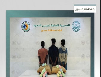 القبض على 3 مخالفين من الجنسية الإثيوبية لتهريبهم 42 كيلوجرامًا من القات في عسير