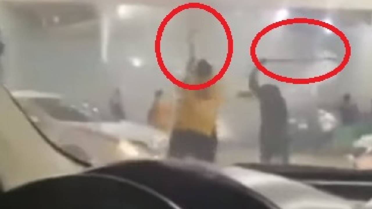 فيديو يوثق مشاجرة جماعية بالعصي داخل إحدى محطات الوقود