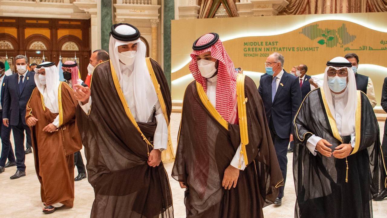 بالصور.. ولي العهد يستقبل القادة المشاركين في قمة مبادرة الشرق الأوسط الأخضر