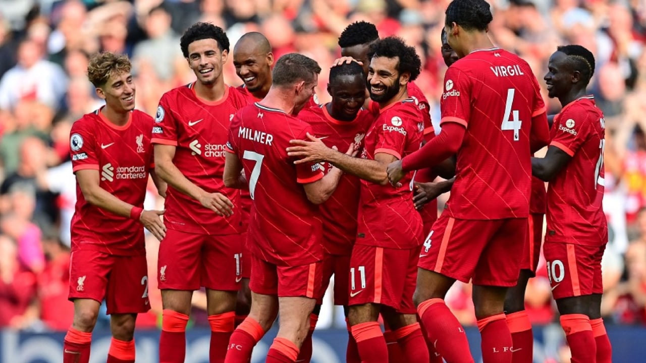 ليفربول وبرايتون.. شوط أول مثير ينتهي بتقدم الريدز