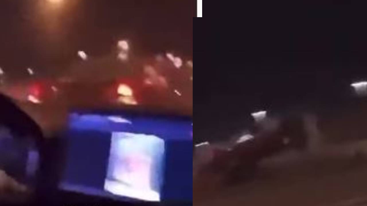 سائق يصطدم بمركبة عمداً ويتسبب في انقلابها بأحد المناطق