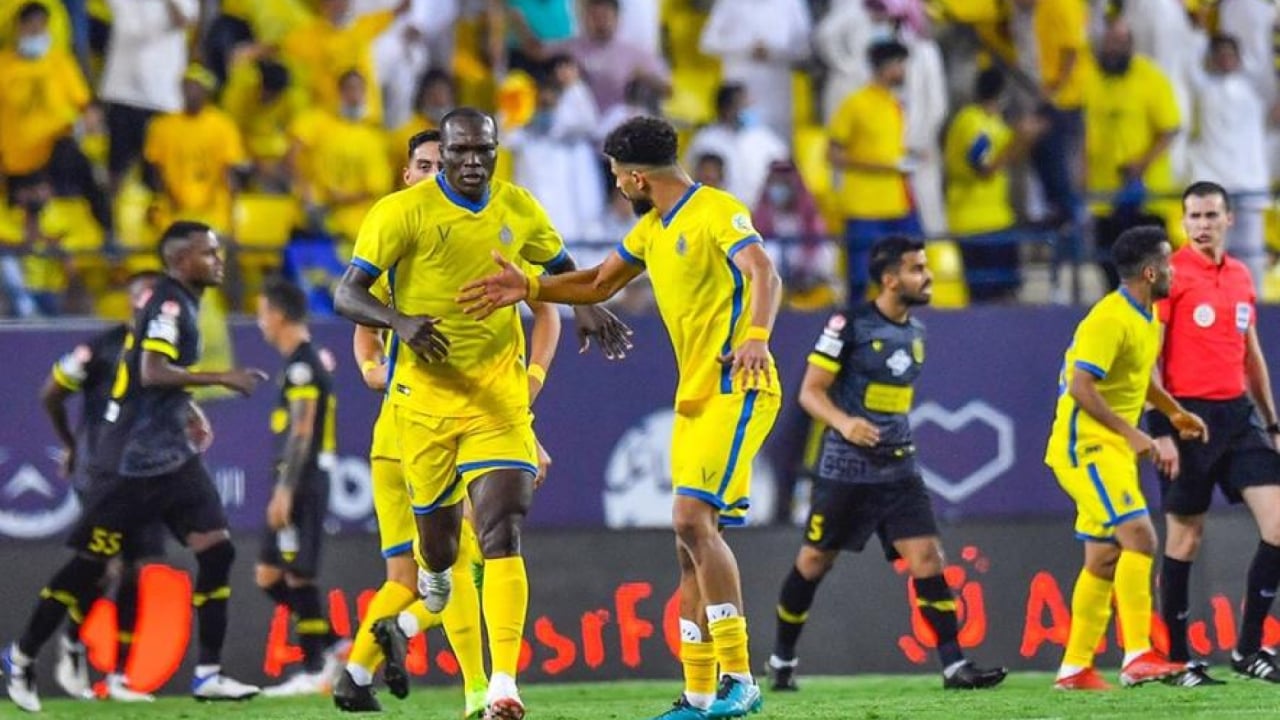 أبو بكر يسجل هدفًا عالميًا في مرمى الهلال