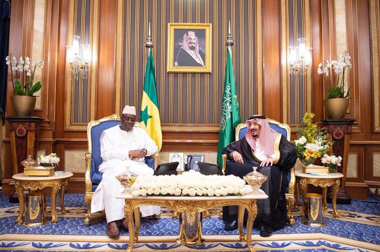 خادم الحرمين الشريفين يلتقي رئيس جمهورية السنغال