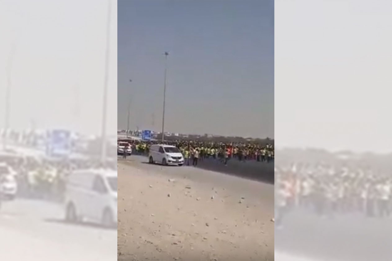 بالفيديو.. السترات الصفراء الآسيوية تتحدى نظام تميم وتحرجه أمام شعبه