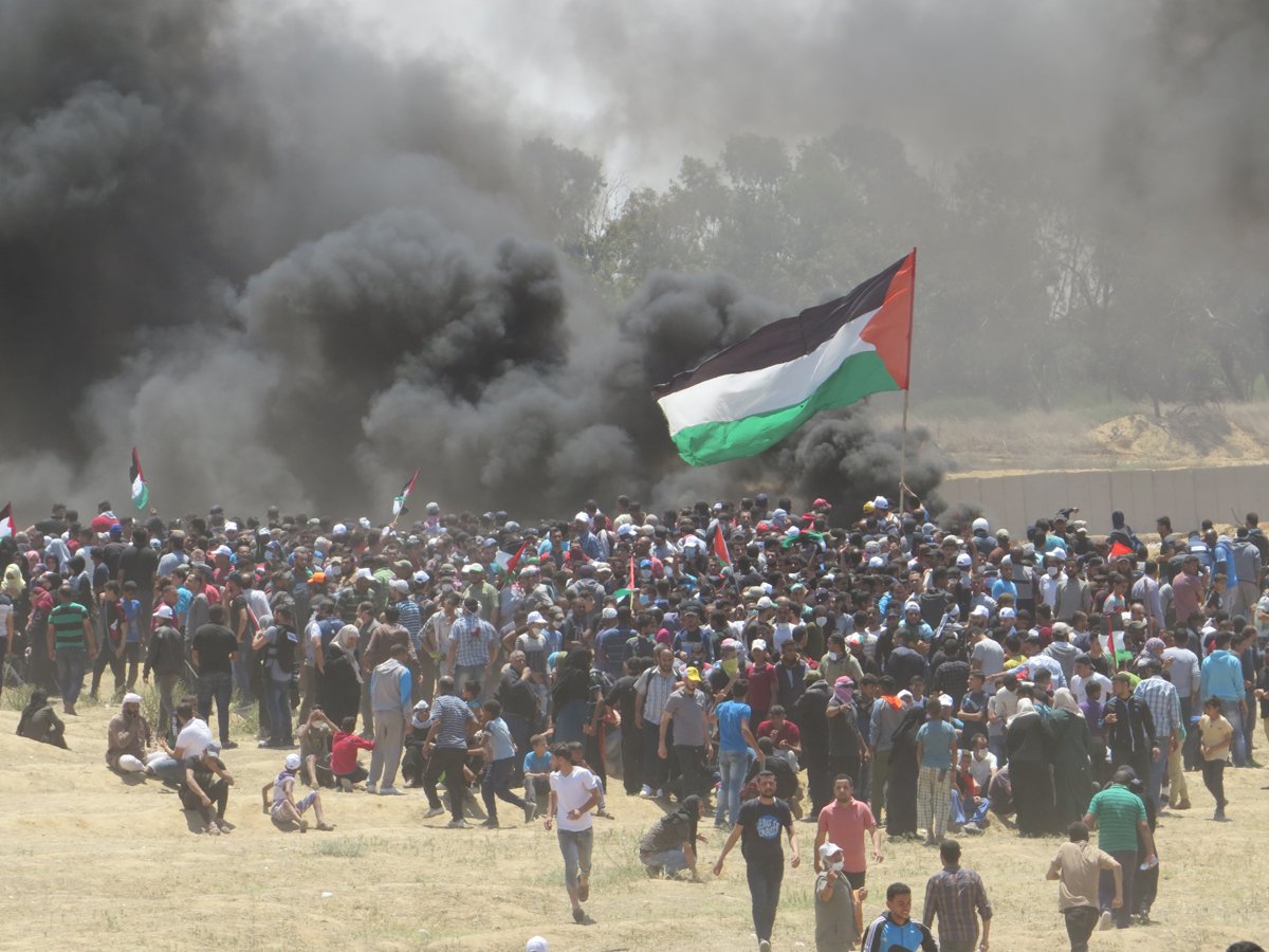 استشهاد فلسطينيين اثنين وإصابة 81 آخرين في مواجهات مع جيش الاحتلال شرق غزة