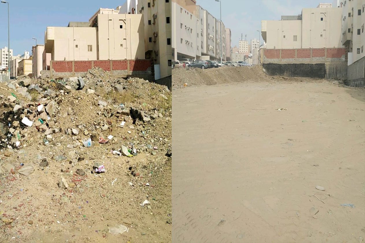 بالصور.. أمانة العاصمة المقدسة ترفع أكثر من مليون طن مخلفات بناء