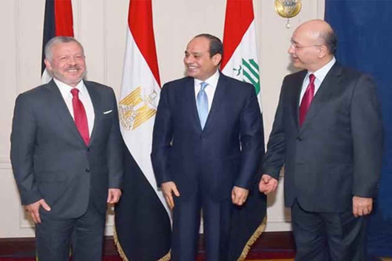 القمة المصرية الأردنية العراقية تؤكد التضامن مع السعودية في مواجهة الاعتداءات